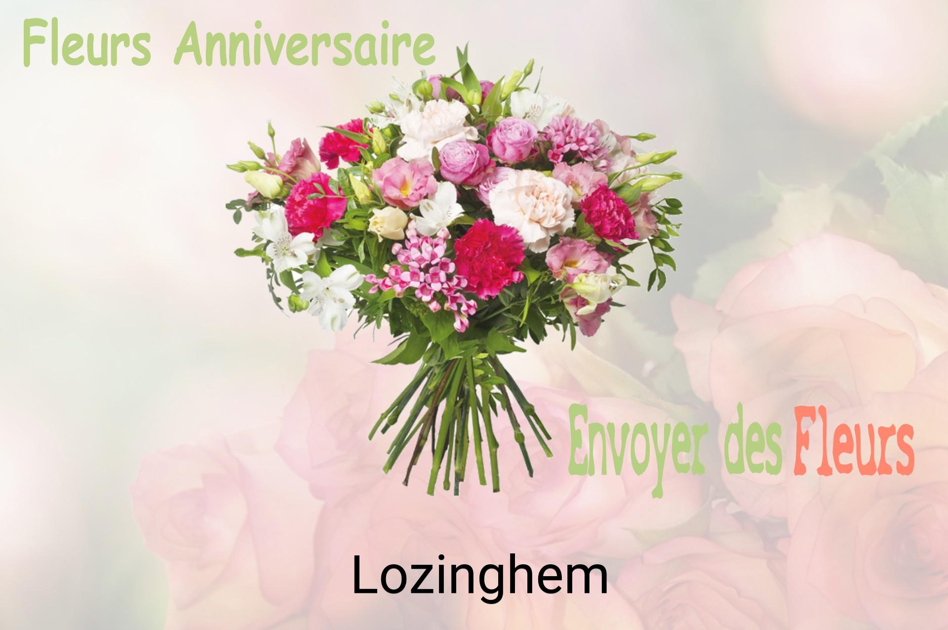 Bouquet de fleurs d’anniversaire livré à Lozinghem