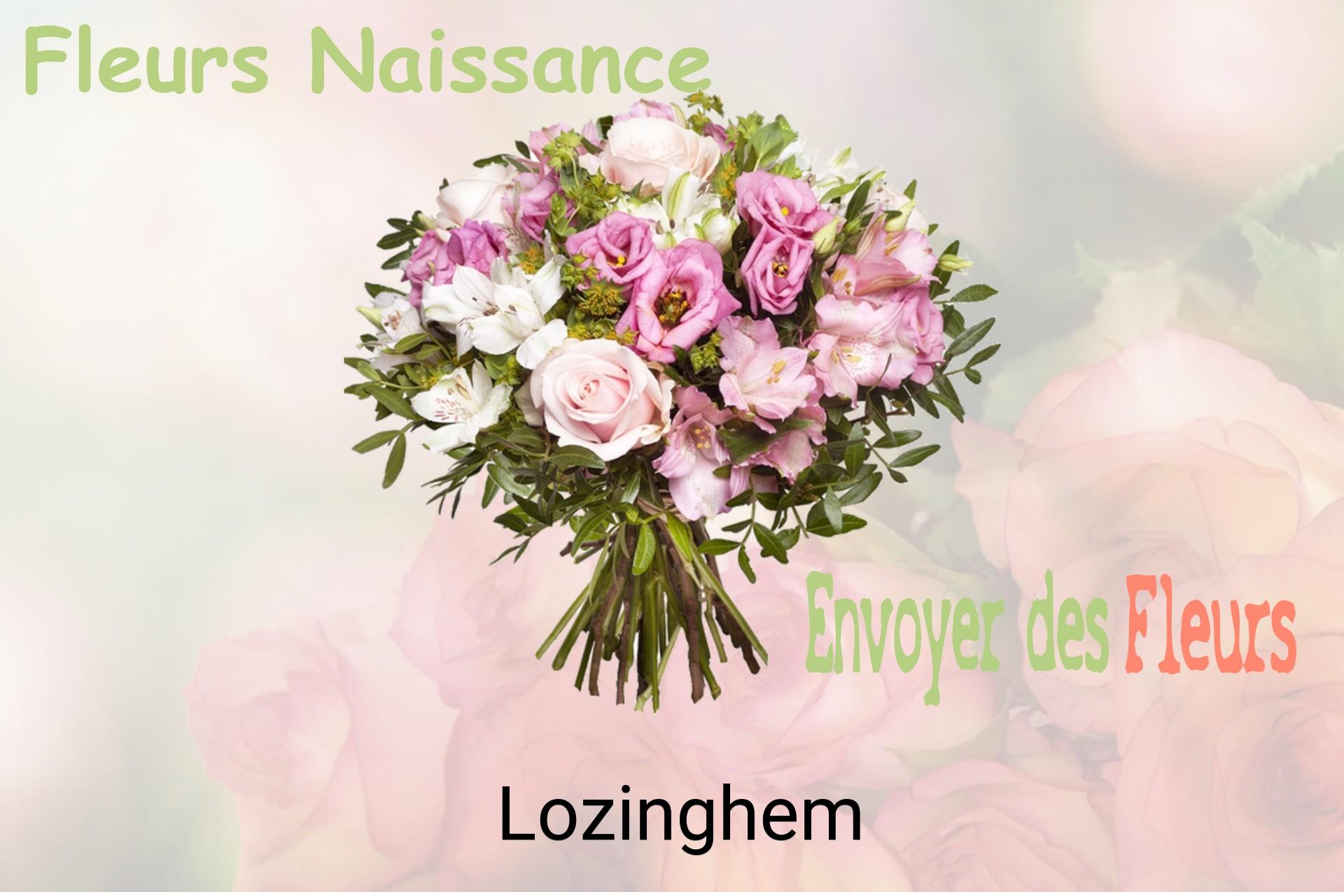 Bouquet de fleurs de naissance livré à Lozinghem